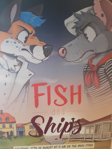 Plakat für
                            das Theaterstück "Fish and Ships"