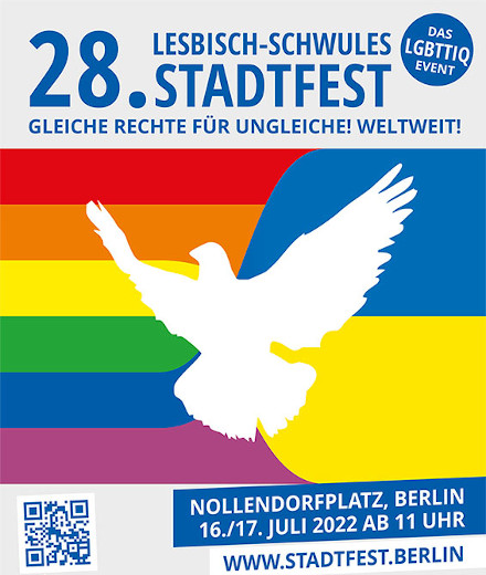 Plakat zum 28.
                            Lesbisch-Schwulen Stadtfest