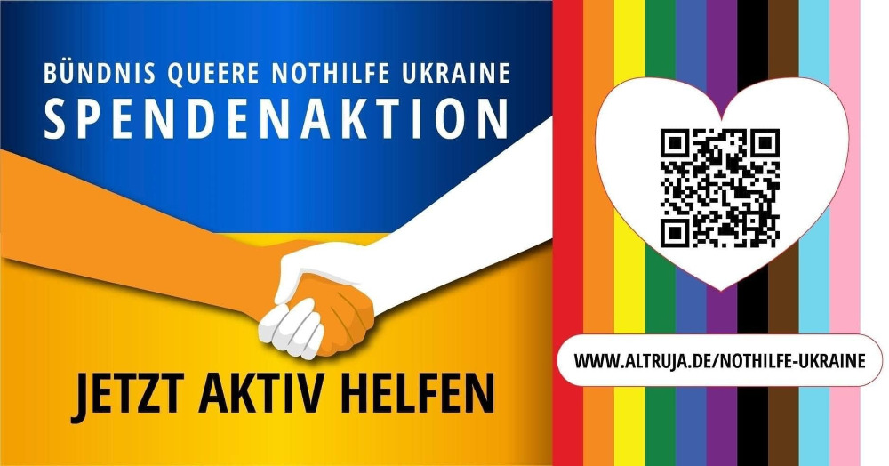 Spendenaktion für
                      LGBTIQ in der Ukraine